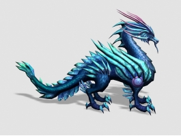 Anime Ice Dragon 3d preview