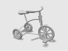 Kids Trike 3d model preview