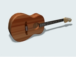 Acoustic Guitar 3d model preview