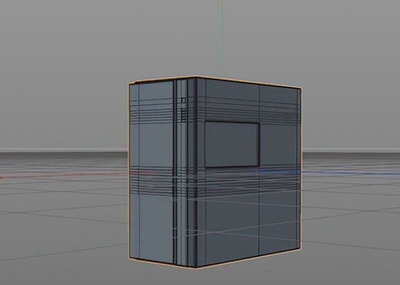 Computer Black Box 3d rendering