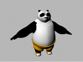 Kung Fu Panda Cartoon 3d model preview