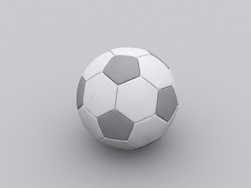 Soccer Ball 3d rendering