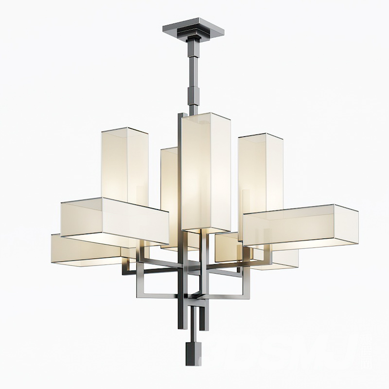 Chinese Style Chandelier 3d rendering