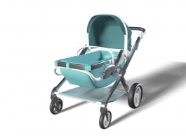 Baby Stroller 3d preview