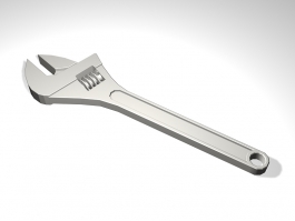 Adjustable Wrench 3d model preview