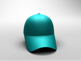 Green Baseball Cap 3d model preview