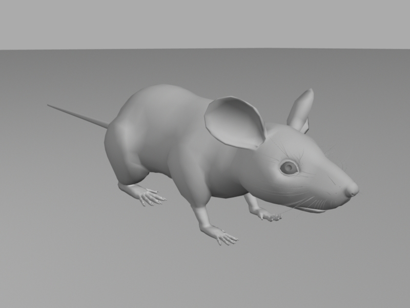 Mouse Rig Maya 3d rendering