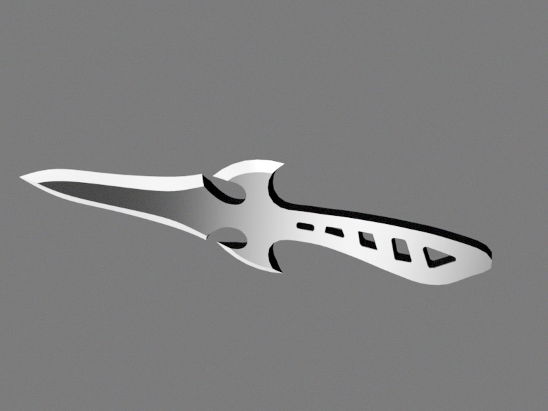 Tactical Knife 3d rendering