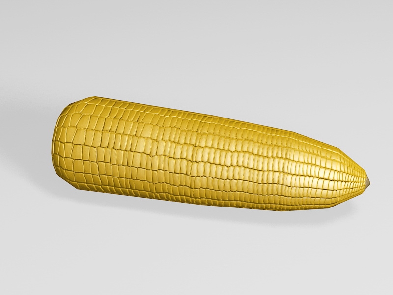 Yellow Maize 3d rendering
