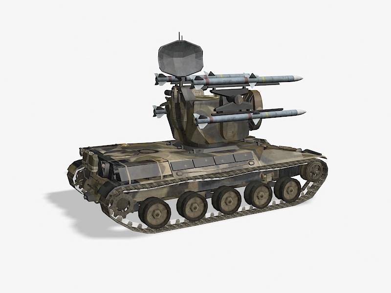 AMX-30 Roland 3d rendering