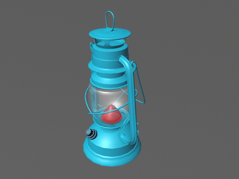 Antique Barn Lantern 3d rendering
