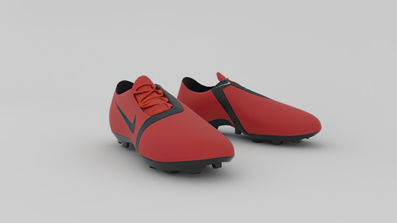 Red Football Cleats 3d rendering