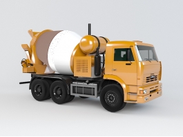 Concrete Mixing Transport Truck 3d preview