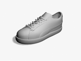 White Sneakers 3d model preview