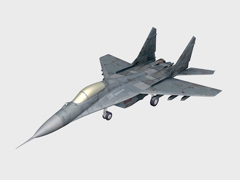 Russian Air Force MiG-29 3d rendering