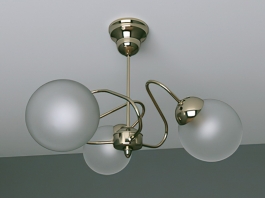 Glass Ball Chandeliers 3d preview