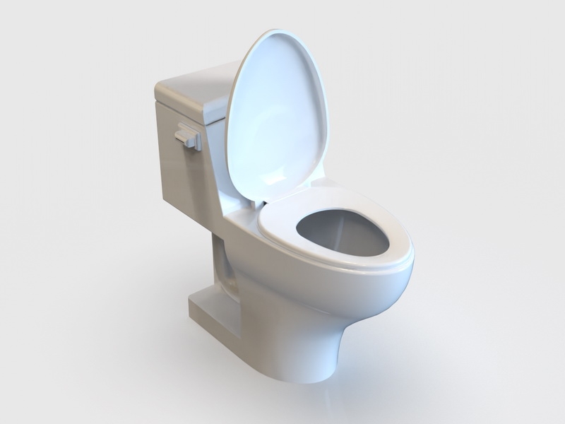 Bathroom Toilet 3d rendering