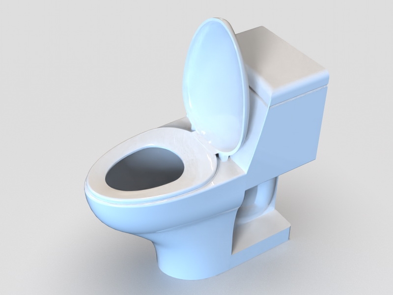 Bathroom Toilet 3d rendering