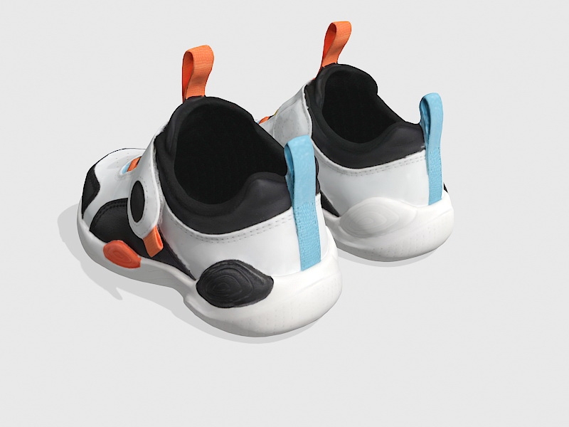Children Sneakers 3d rendering
