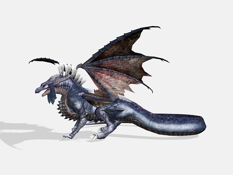 Retro Dragon 3d rendering