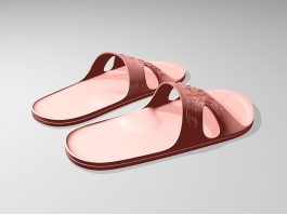 Women's Slippers 3d model preview