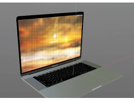 Apple MacBook Laptop 3d model preview