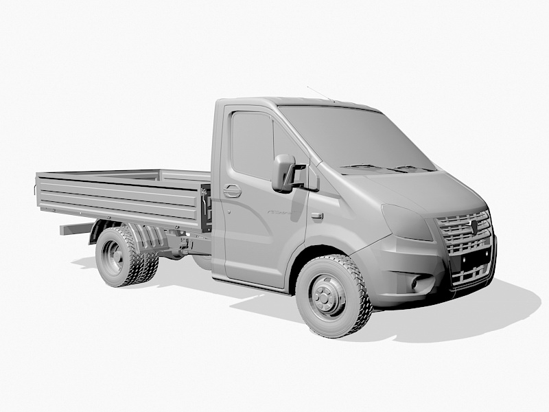 Light Truck 3d rendering