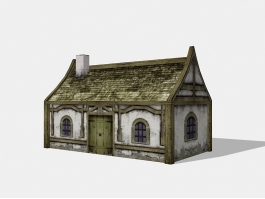 Vintage Village House 3d preview