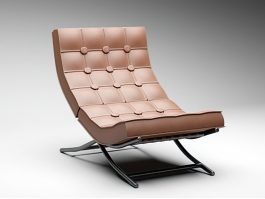 Barcelona Leather Chair 3d preview