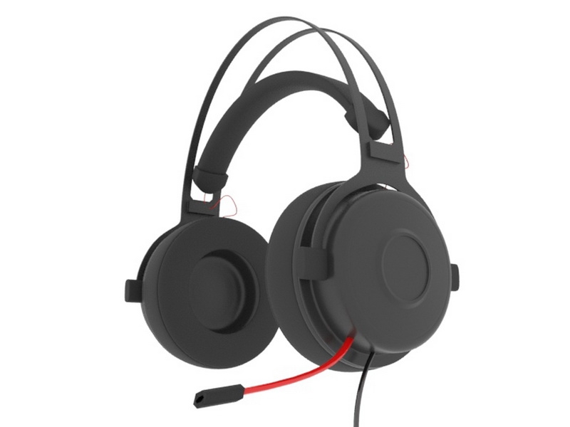 Headset with Microphone 3d rendering