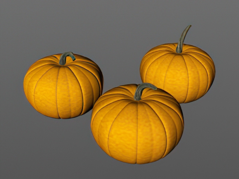 Fall Pumpkin 3d rendering