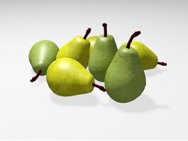 Bartlett Pears 3d model preview