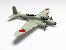Ki-21 Japanese Type 97 Heavy Bomber 3d preview
