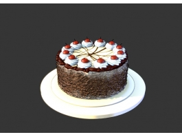 Chocolate Layer Cake 3d model preview