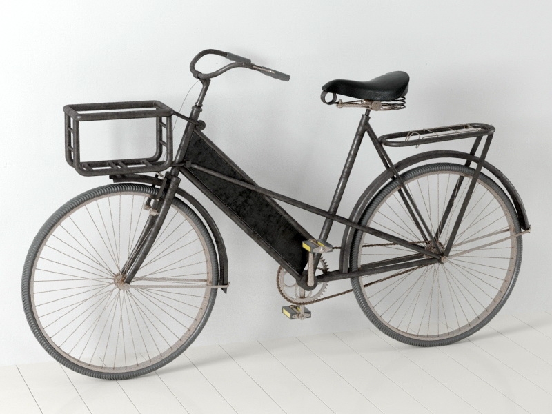 Old Vintage Bike 3d rendering
