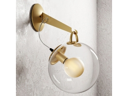 Glass Ball Wall Sconce 3d preview