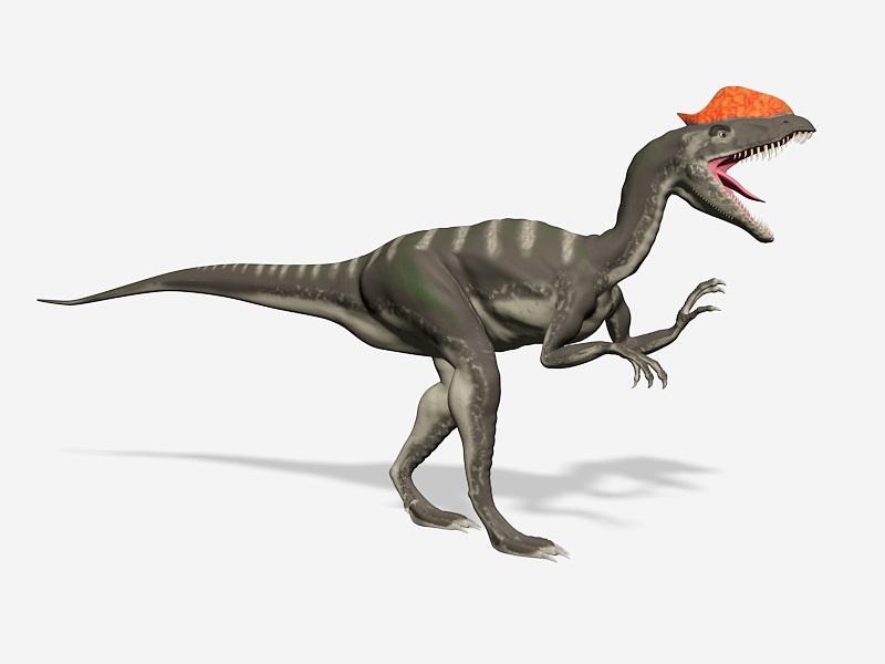 Dilophosaurus 3d rendering