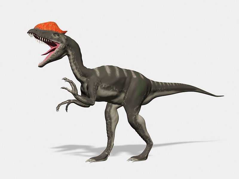 Dilophosaurus 3d rendering