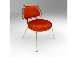 Red Dining Chair 3d preview