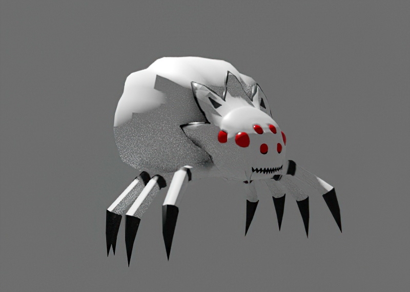Robot Spider 3d rendering