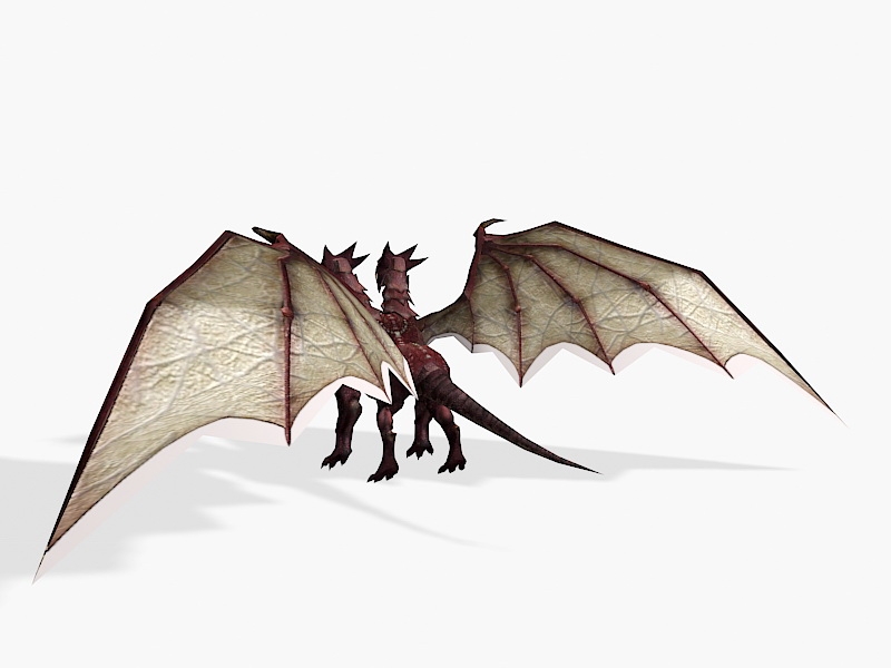 Double Head Dragon 3d rendering