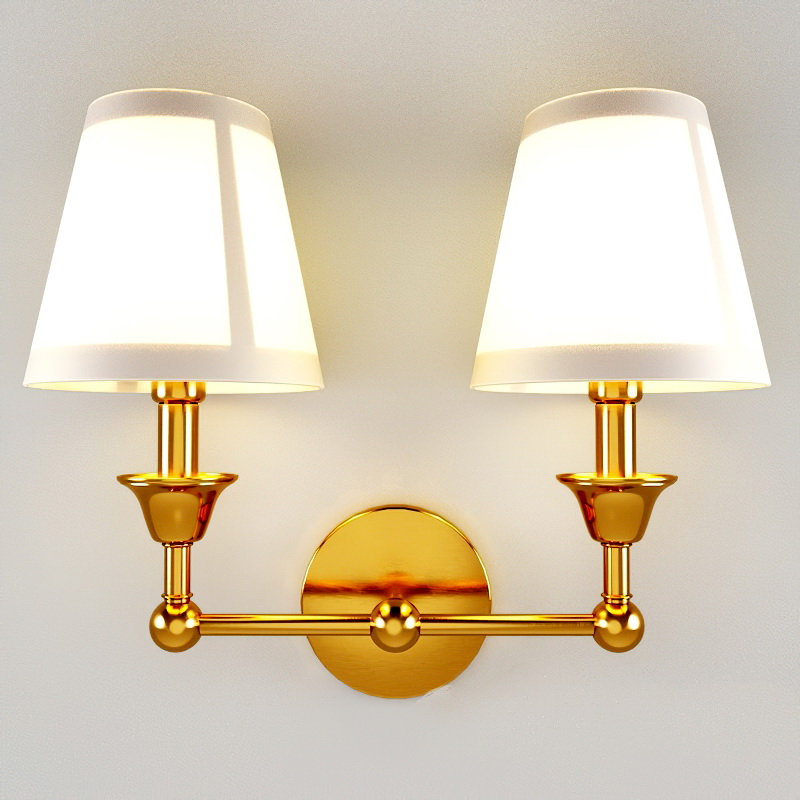 2 Light Wall Sconce 3d rendering