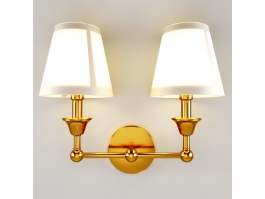 2 Light Wall Sconce 3d preview