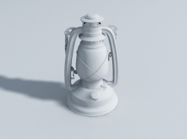 Antique Kerosene Lamp 3d preview