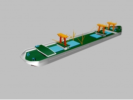 Loaded Container Ship 3d preview