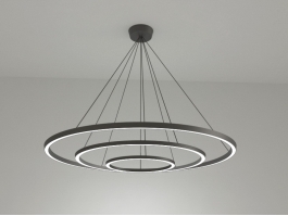 Modern Circle Chandelier 3d preview