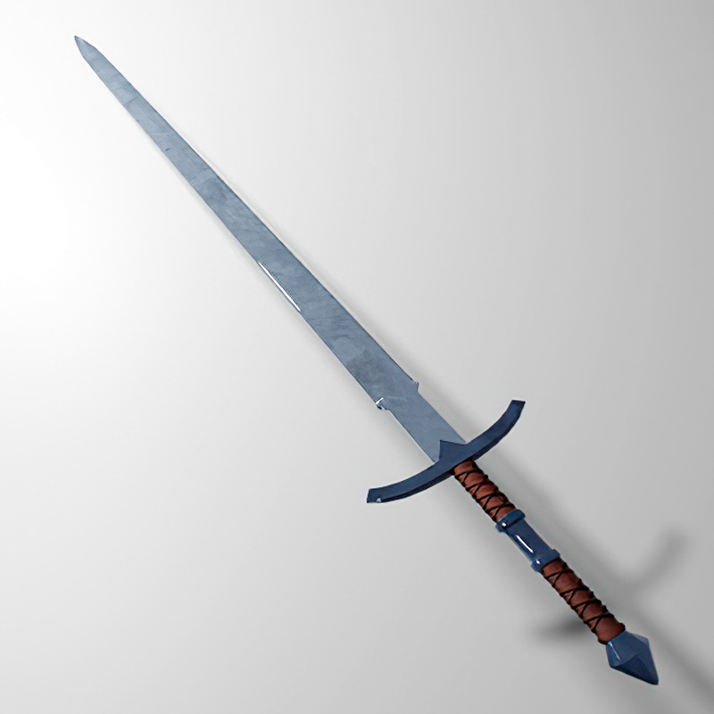 Medieval Long Sword 3d rendering