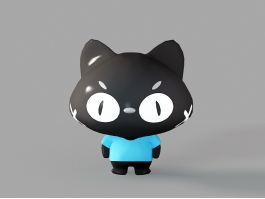 Cat Cartoon Character 3d preview