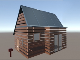 Small Log Cabin 3d preview