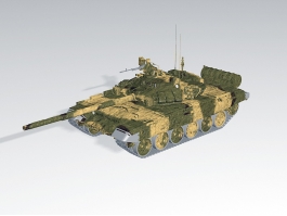T-90 Russian Main Battle Tank 3d model preview